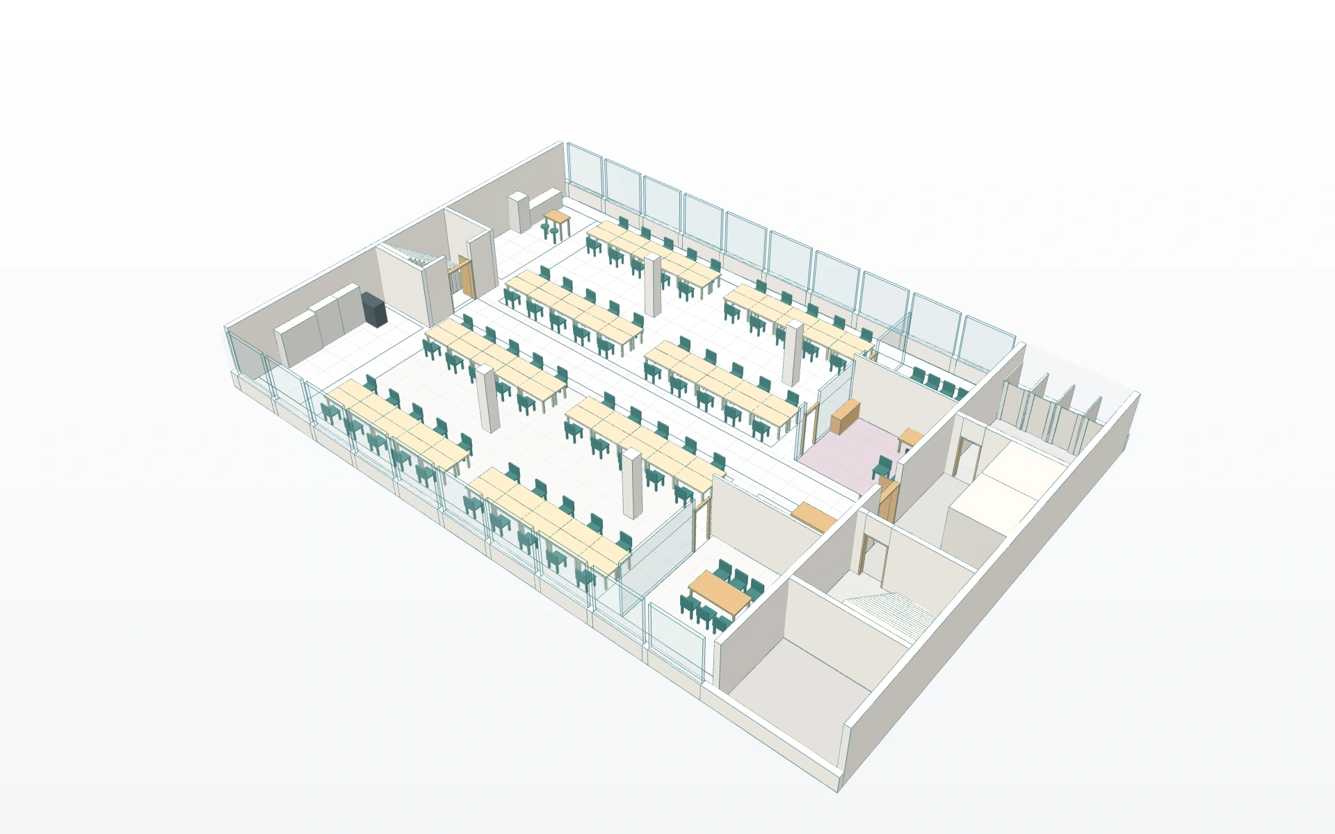 Actual existing office model, from the shared camera