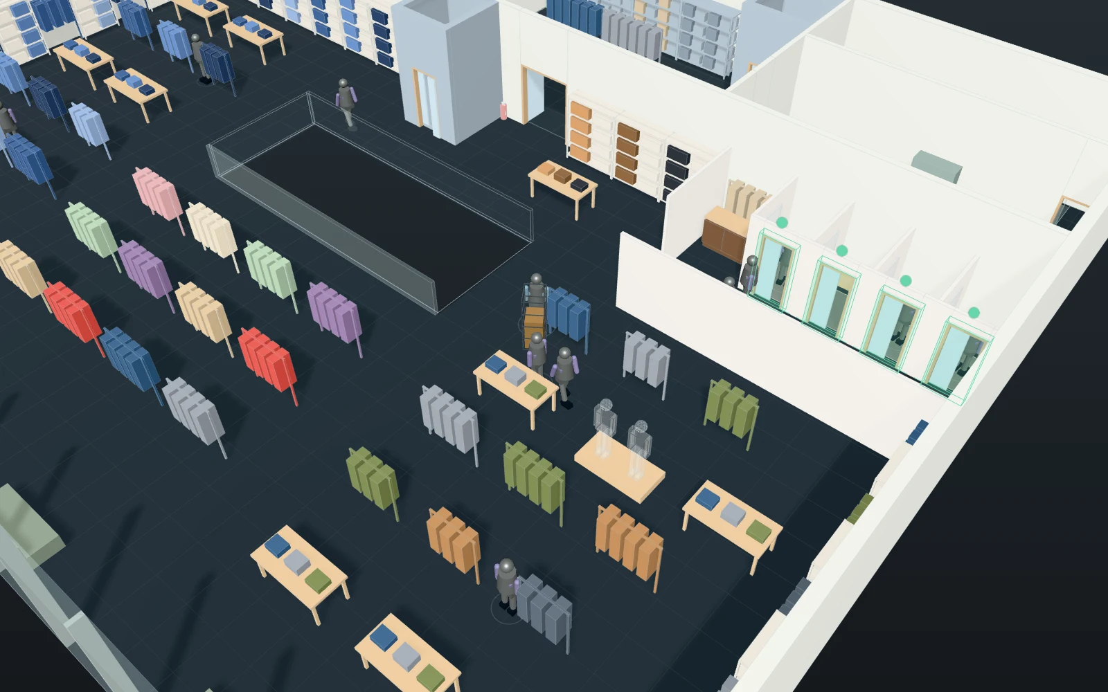 Actual Laydyne 3D model: Refilling the floor (Saturday)