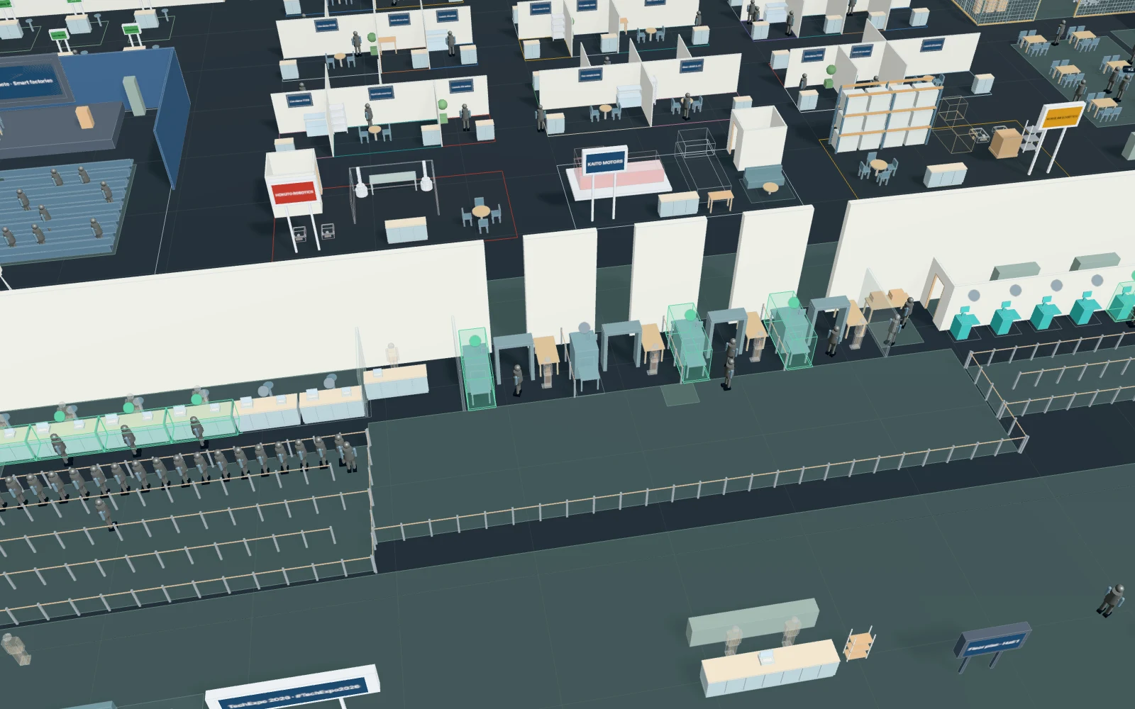 Actual Laydyne 3D model: Expo opening morning