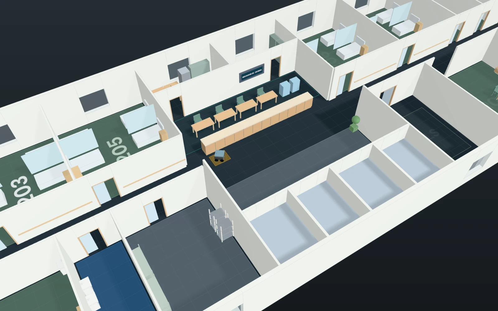 Actual Laydyne 3D model: Hospital morning specimen round
